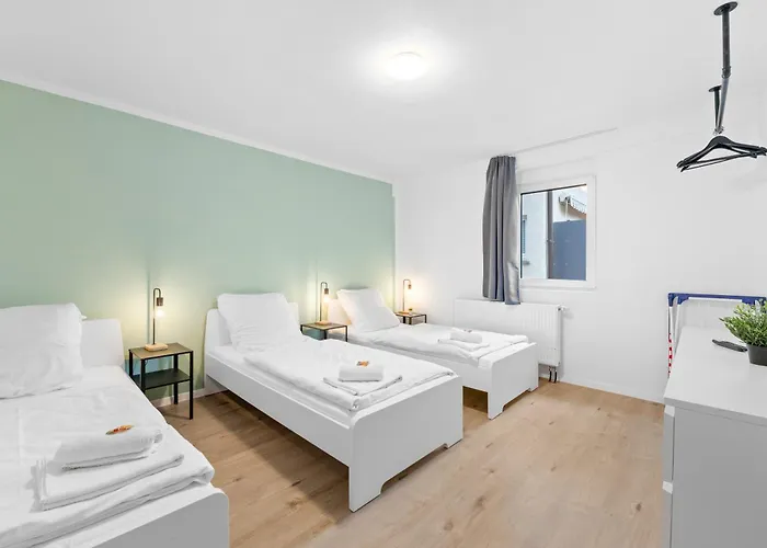 דירה Moderne Monteurwohnungen In Zentrum Kitchen, Wifi, Smart Tv נורטינגן