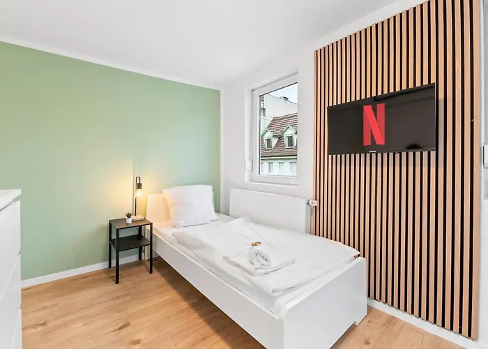 דירה Moderne Monteurwohnungen In Zentrum Kitchen, Wifi, Smart Tv