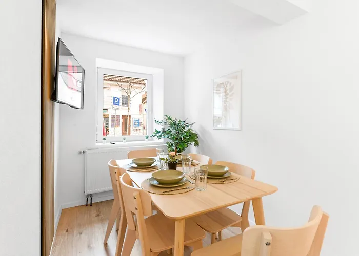 דירה Moderne Monteurwohnungen In Zentrum Kitchen, Wifi, Smart Tv